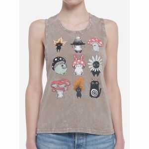 Stephanie Bayles Guild Of Calamity Forest Creatures Earthy Wash Tank Top